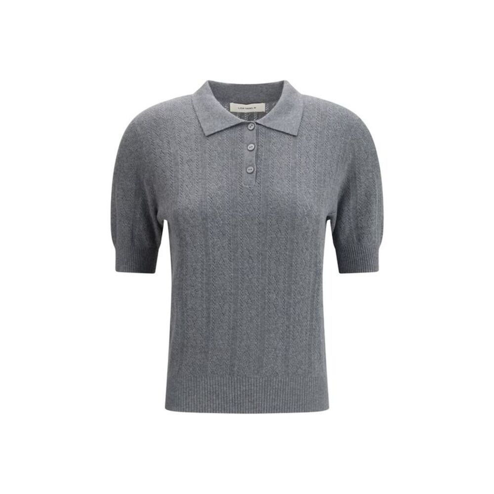 Lisa Yang Gray Cotton Dress Women's Shirt
